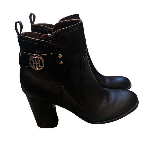 Tommy Hilfiger Daicee Ankle Boot Size 8M Black - Picture 1 of 9